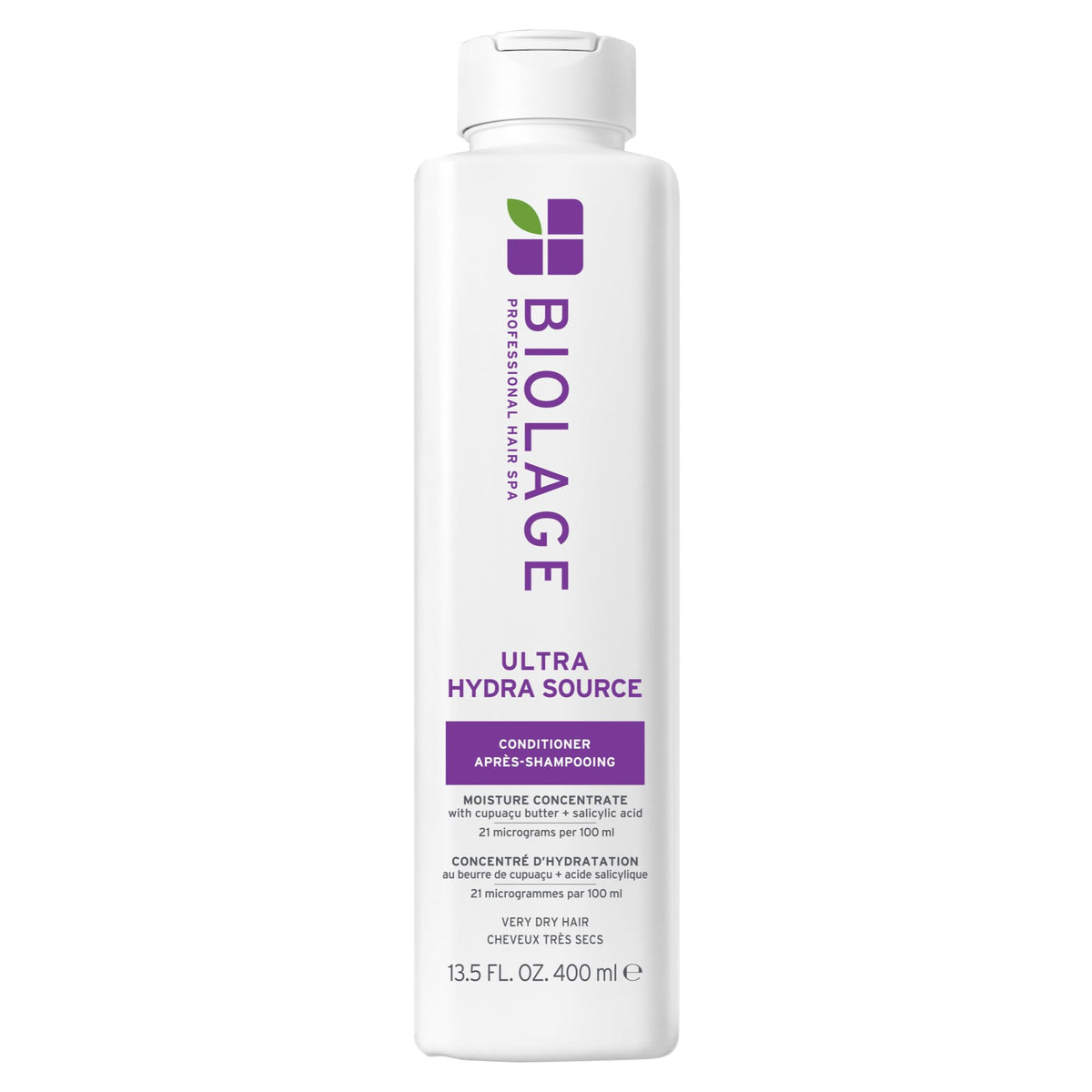 Biolage Ultra Hydra Source conditioner bottle ready for hydrating dry hair.
