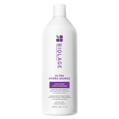 Biolage Ultra Hydra Source conditioner bottle delivering deep hydration for very dry hair