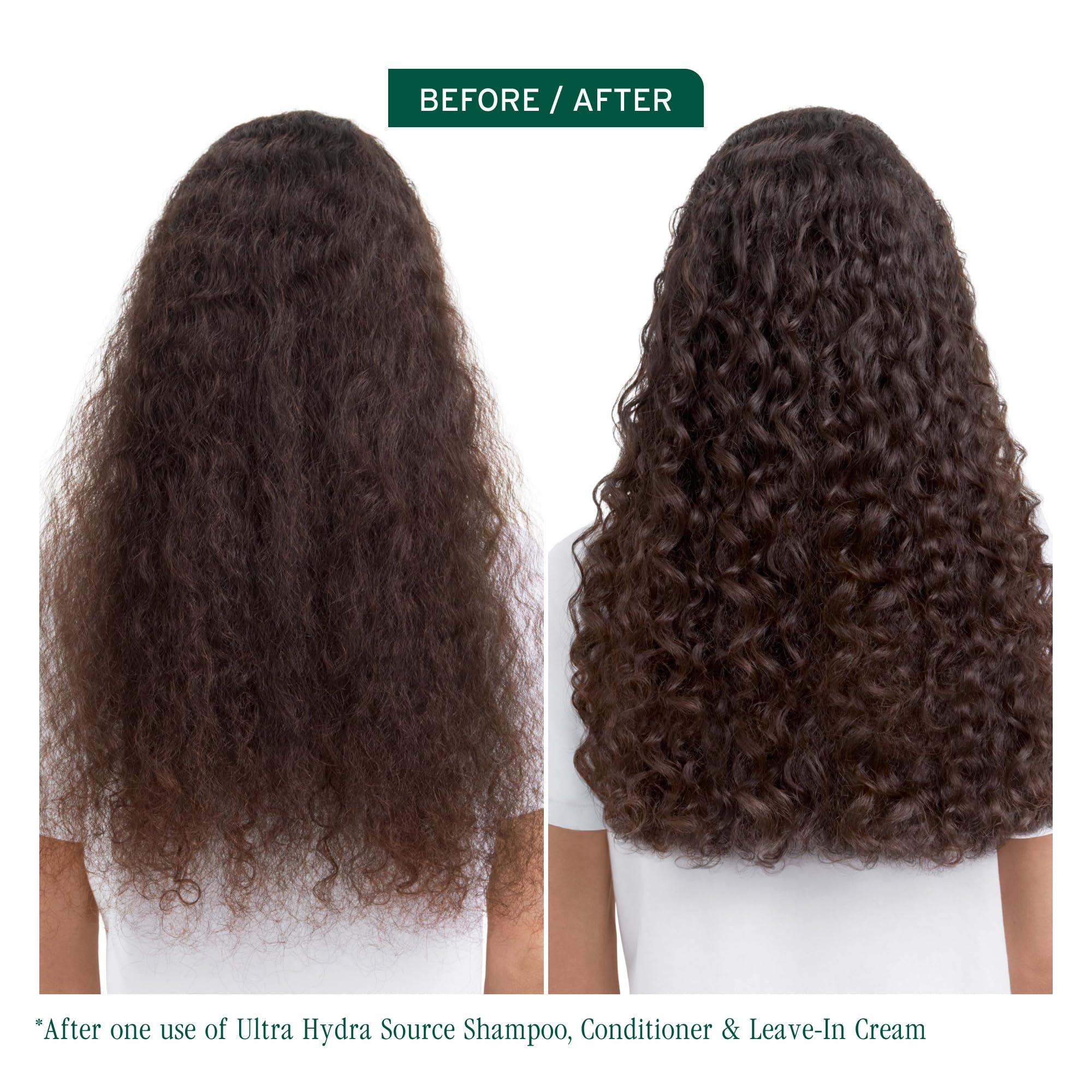 Biolage Ultra Hydra Source leave-in cream pump dispenses moisturizer evenly through damp strands.