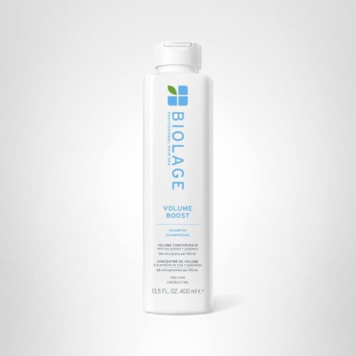 Biolage VolumeBoost 13.5oz packaging showcases value and effective volumizing