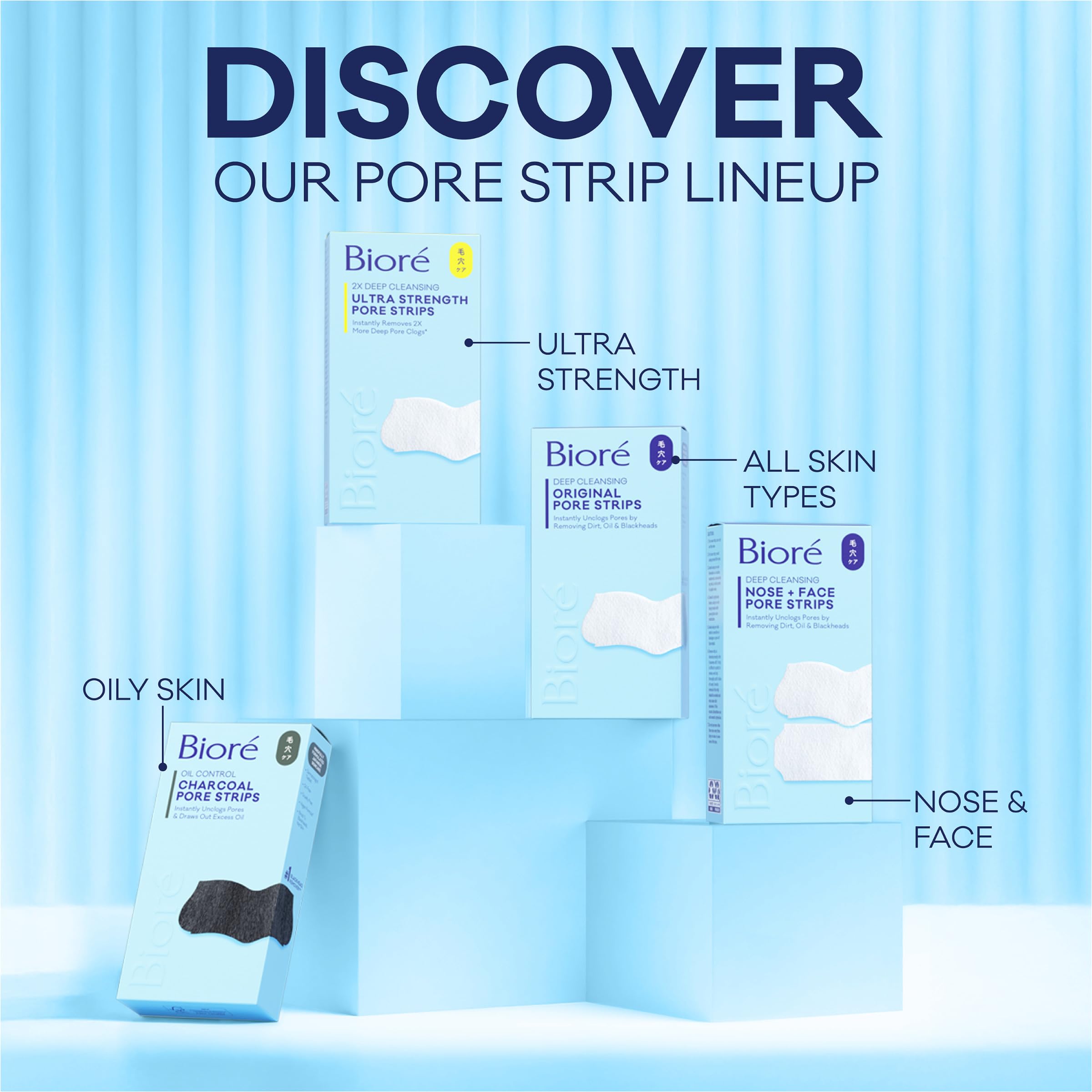Dermatologist-tested Biore strips support fragrance-free skincare