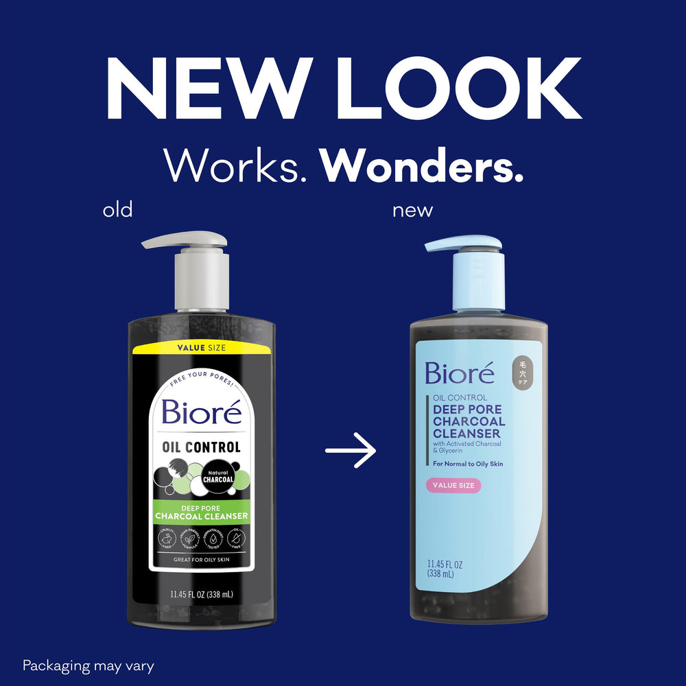 Biore Deep Pore Charcoal: espuma blanca que limpia y purifica la piel.