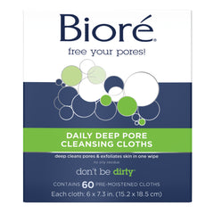 Biore Daily: toallitas desmaquillantes con fibras que captan suciedad y maquillaje