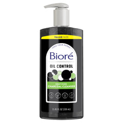 Biore Deep Pore Charcoal: botella del limpiador para poros, uso diario.