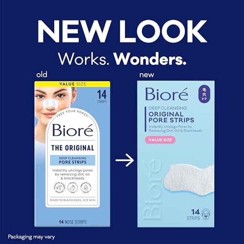 Biore strip close-up reveals adhesive pulling impurities safely