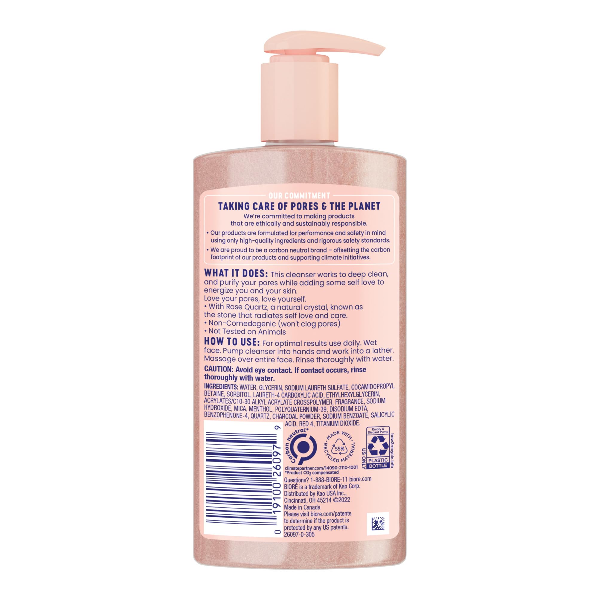 Biore Purify & Reset pump action ready for daily use.