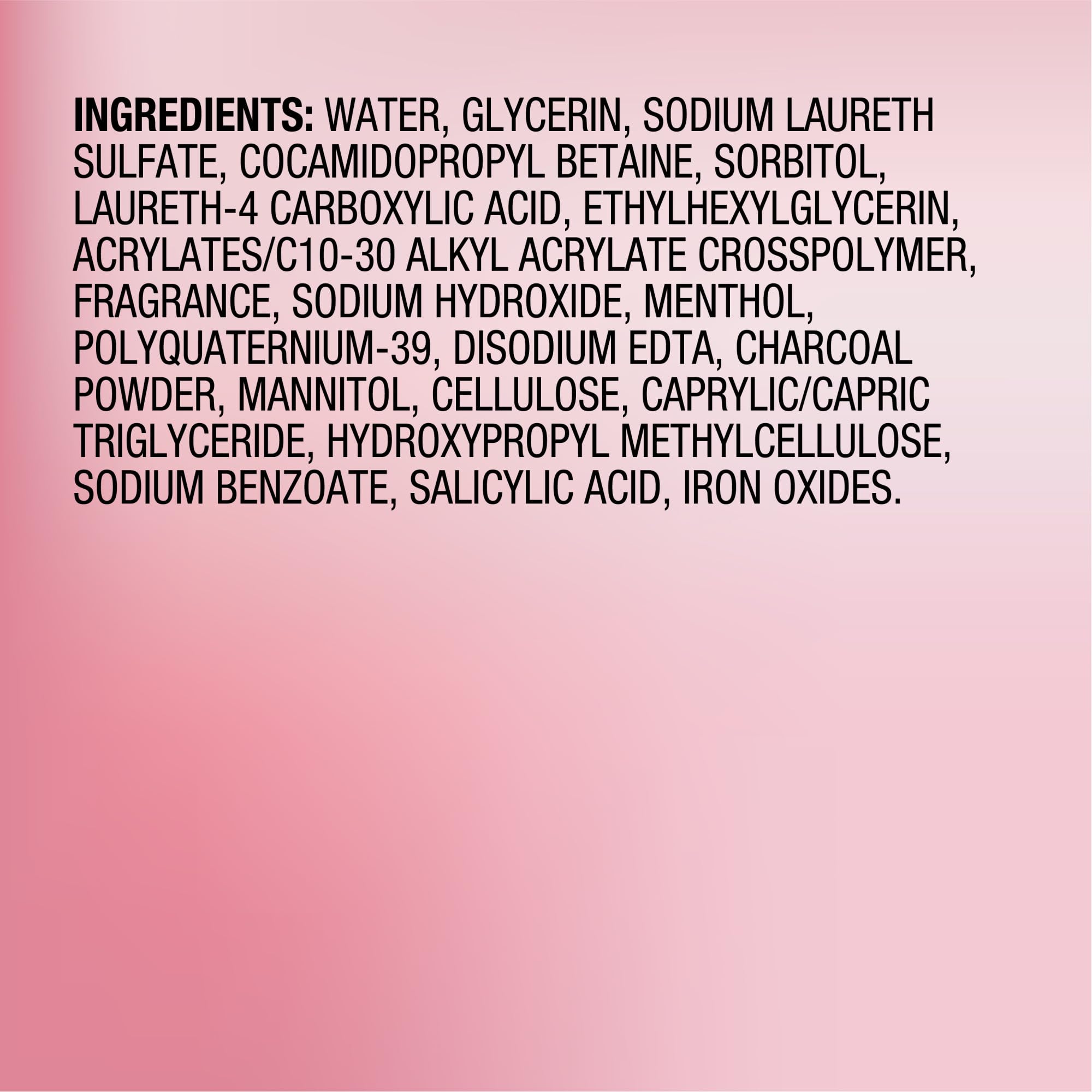 Biore Purify & Reset rinse water removing residue from skin.
