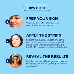 Bioré Rostro Strips aplicación suave en zonas faciales