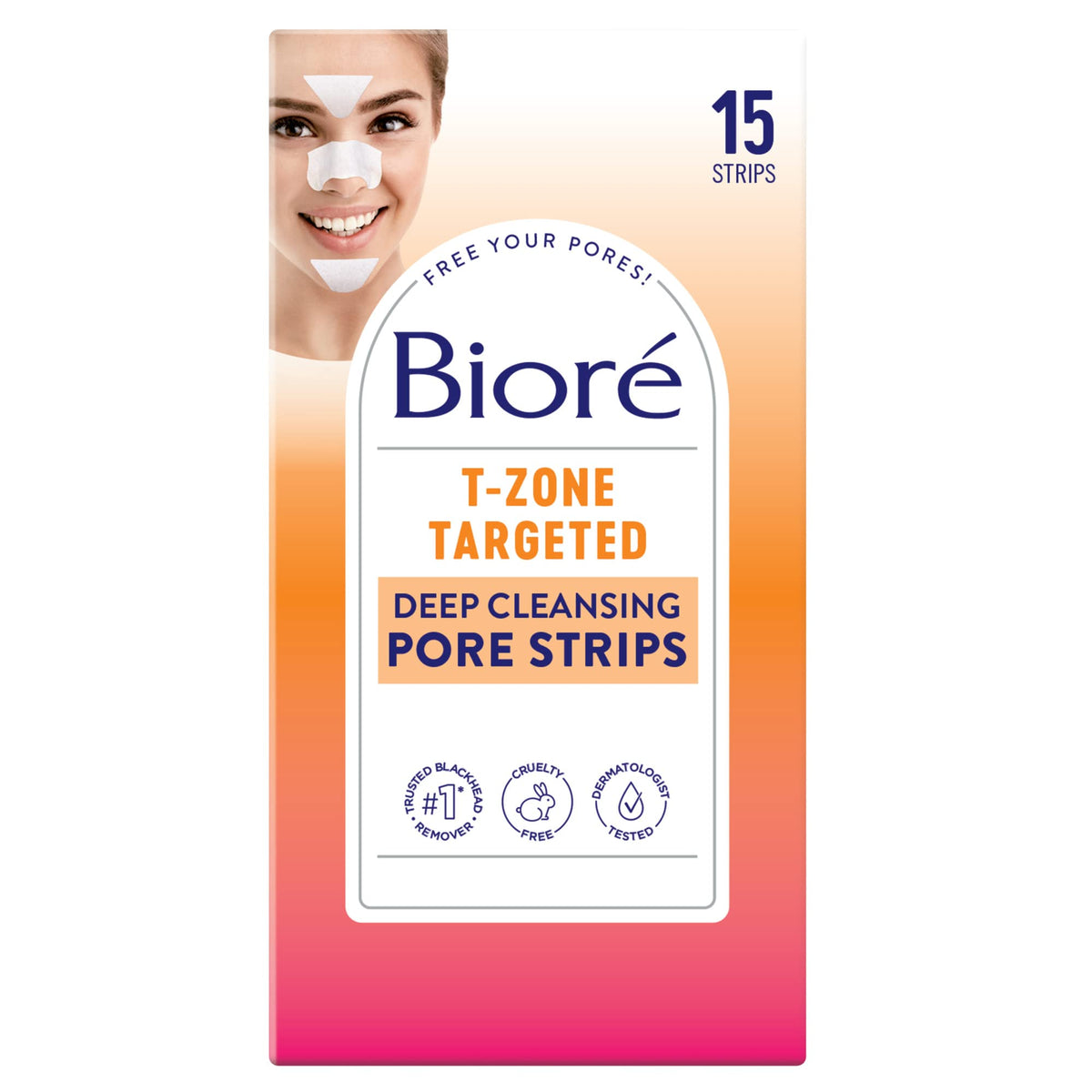 Biore T-Zone Nariz: tira para poros que purifica y desobstruye.