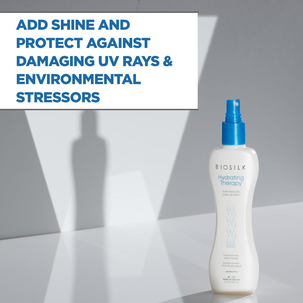 BioSilk Hidratante Terapia Pura: aplicación diaria en spray para suavidad.