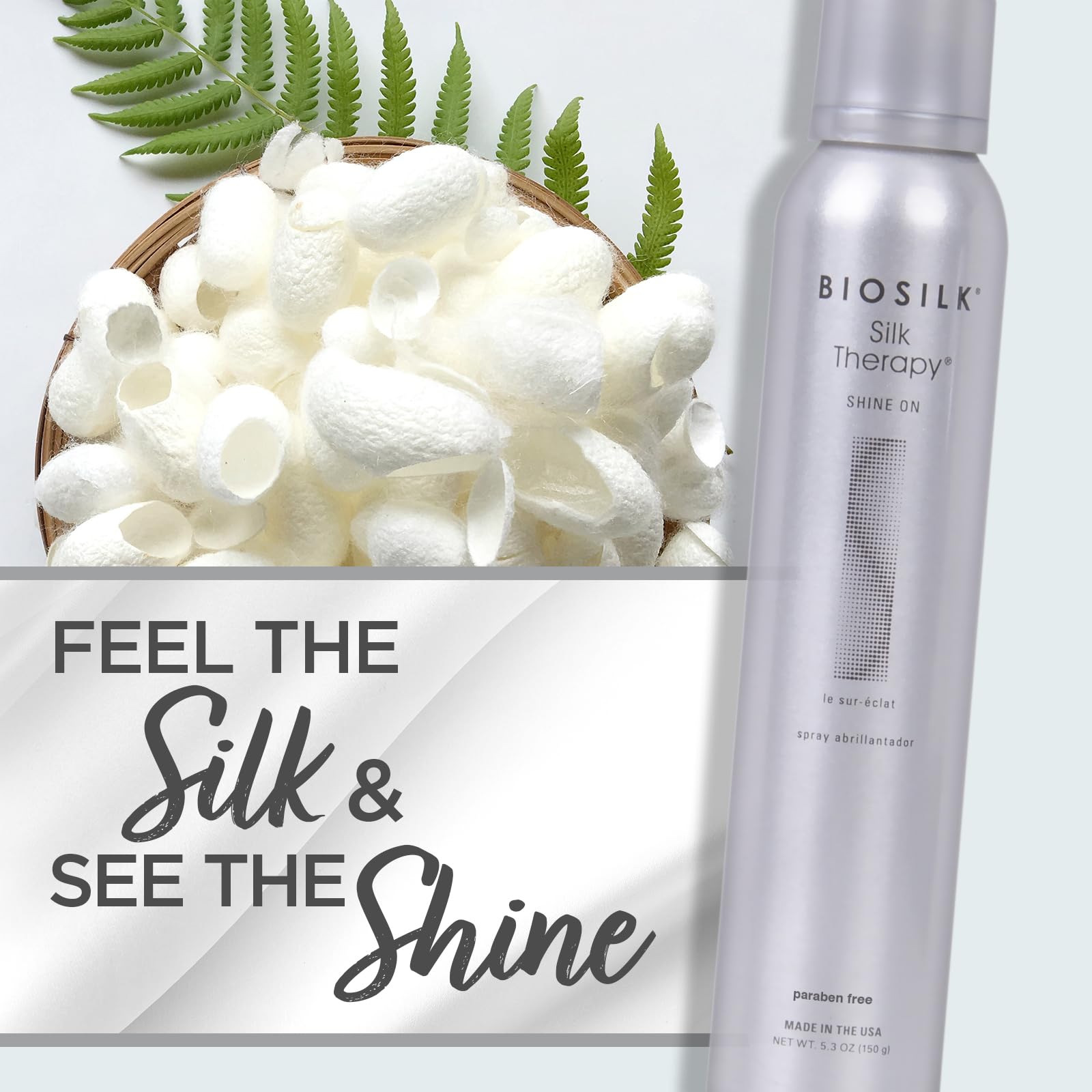 BioSilk Shine On: brillo deslumbrante al instante sin peso.