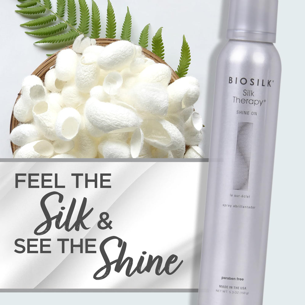 BioSilk Shine On: brillo deslumbrante al instante sin peso.