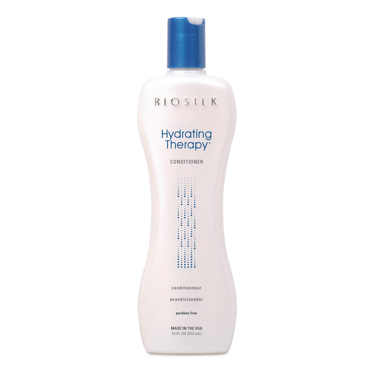 BioSilk Acondicionador Hidratante: botella visible para cabello suave y manejable.