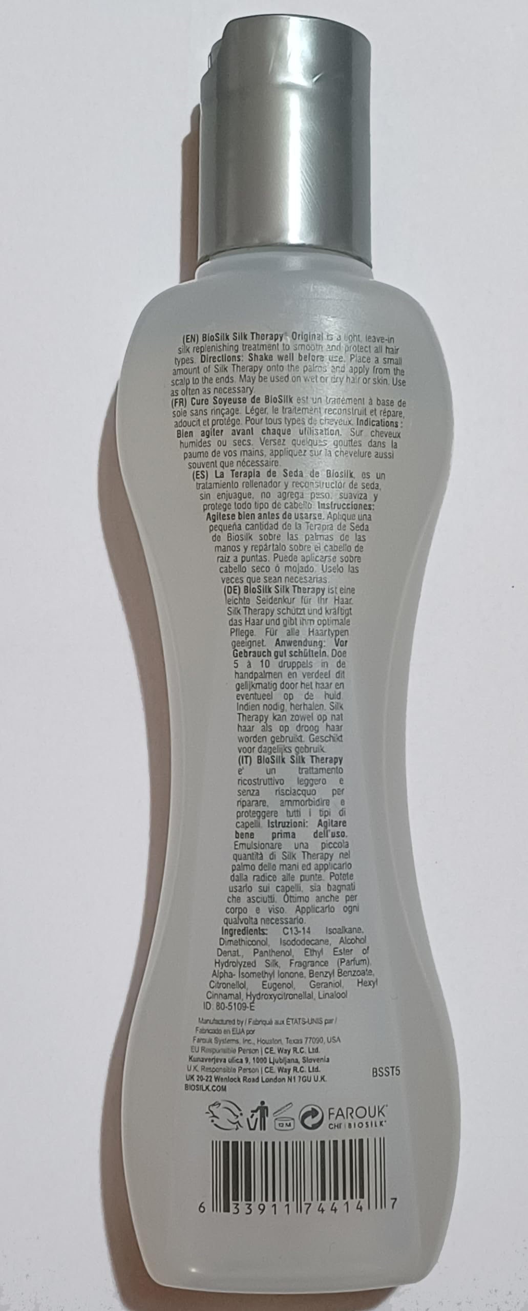 BioSilk aplicacion en pelo para brillo y manejabilidad diaria