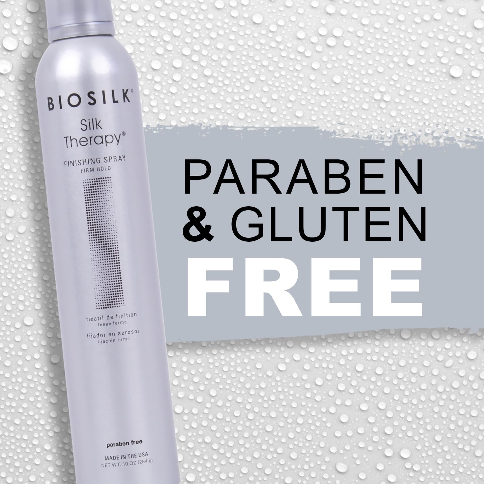 BioSilk Silk Therapy Finishing Spray secado rápido y fácil de peinar