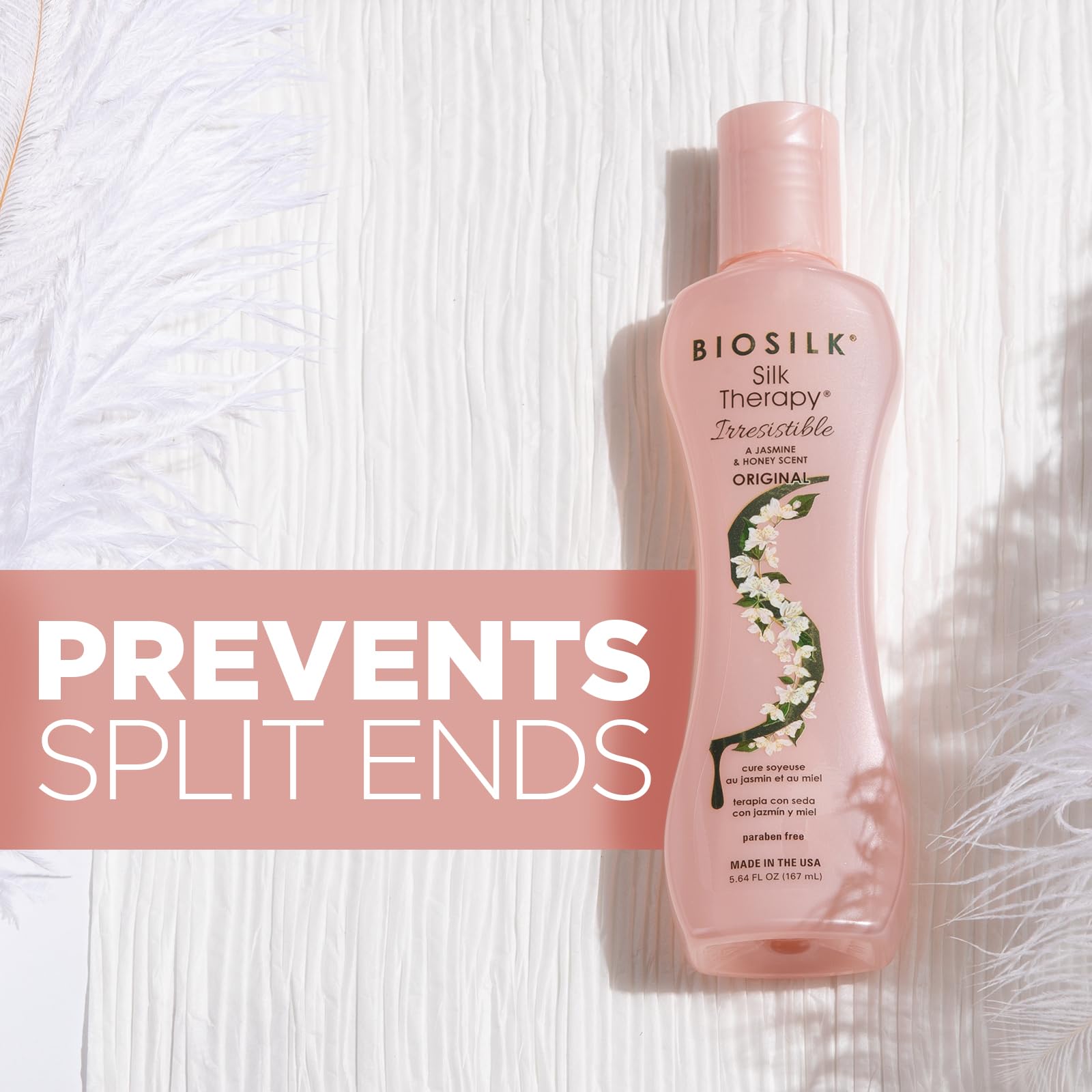 BioSilk Silk Therapy Irresistible: aplicación en manos para cabello nutrido