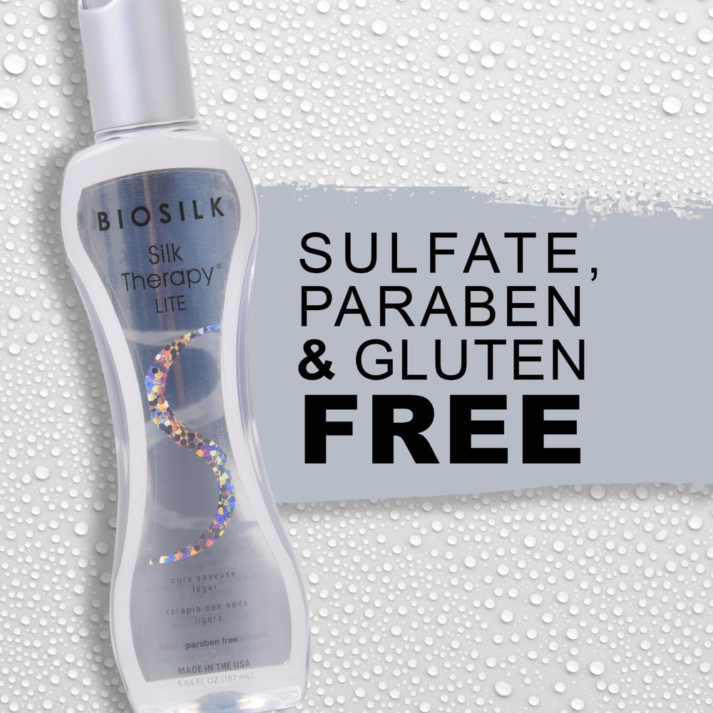 Aplicación en cabello mojado o seco con BioSilk Silk Therapy Lite.