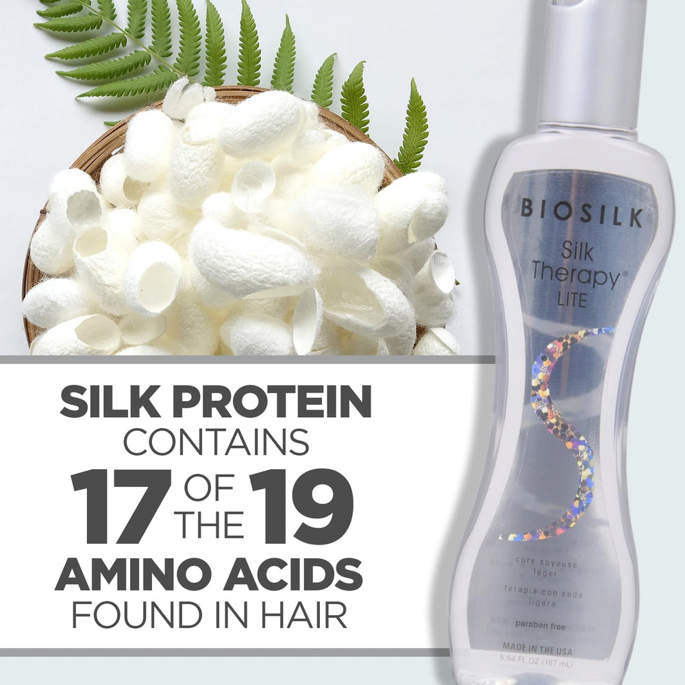 Cabello suave y manejable tras usar BioSilk Silk Therapy Lite.