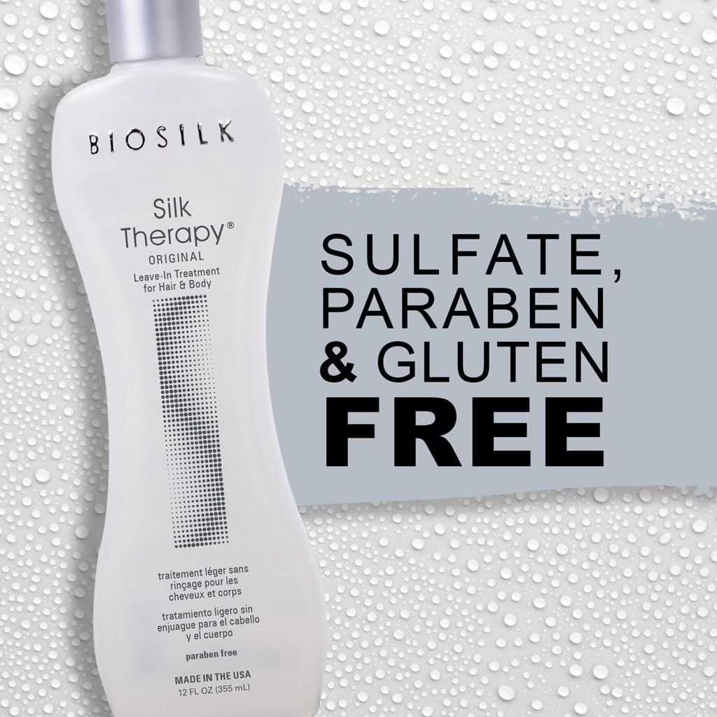 BioSilk Silk Therapy Original Cure 12oz bottle ready for home treatment.
