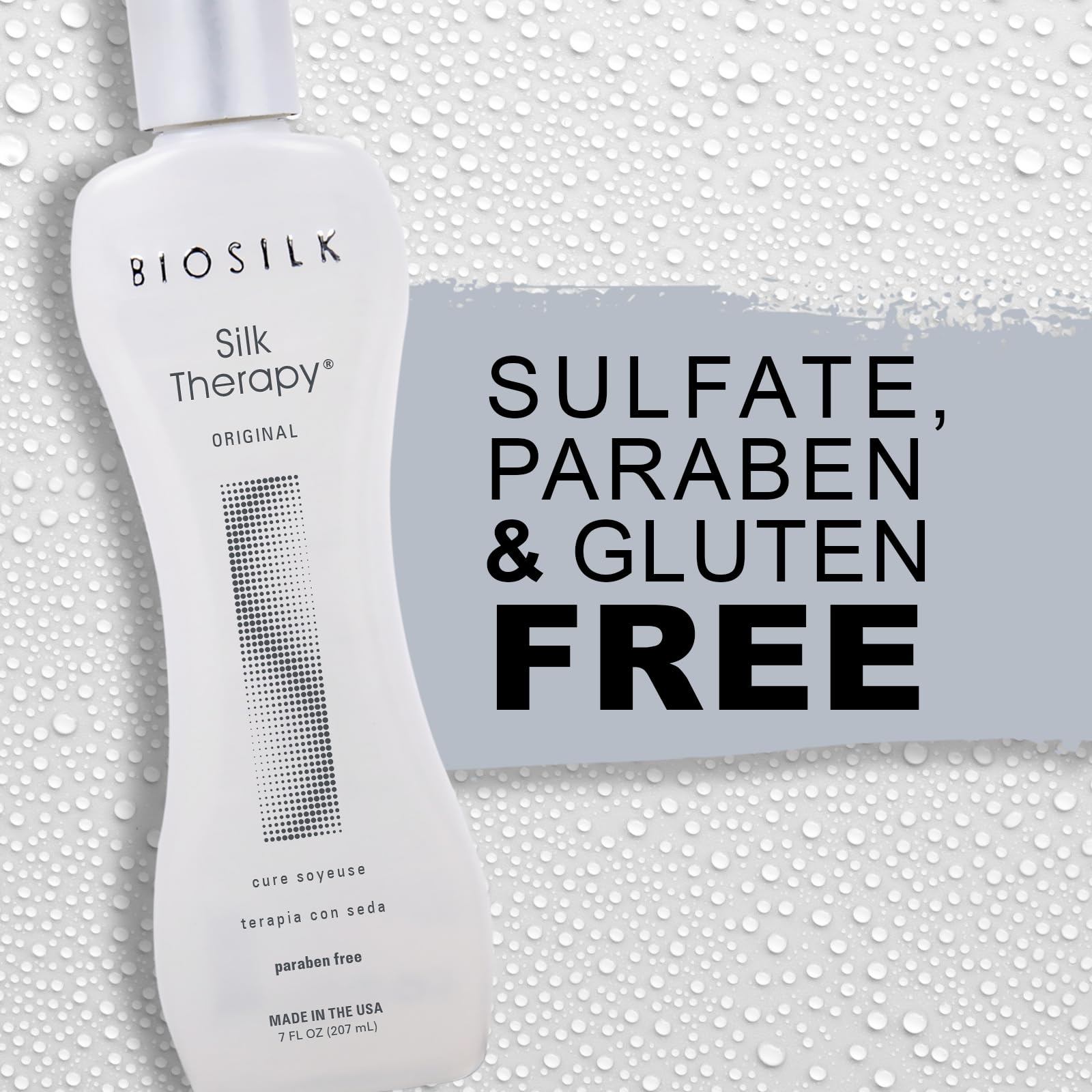 BioSilk Silk Therapy Original brand logo signaling premium hair care.