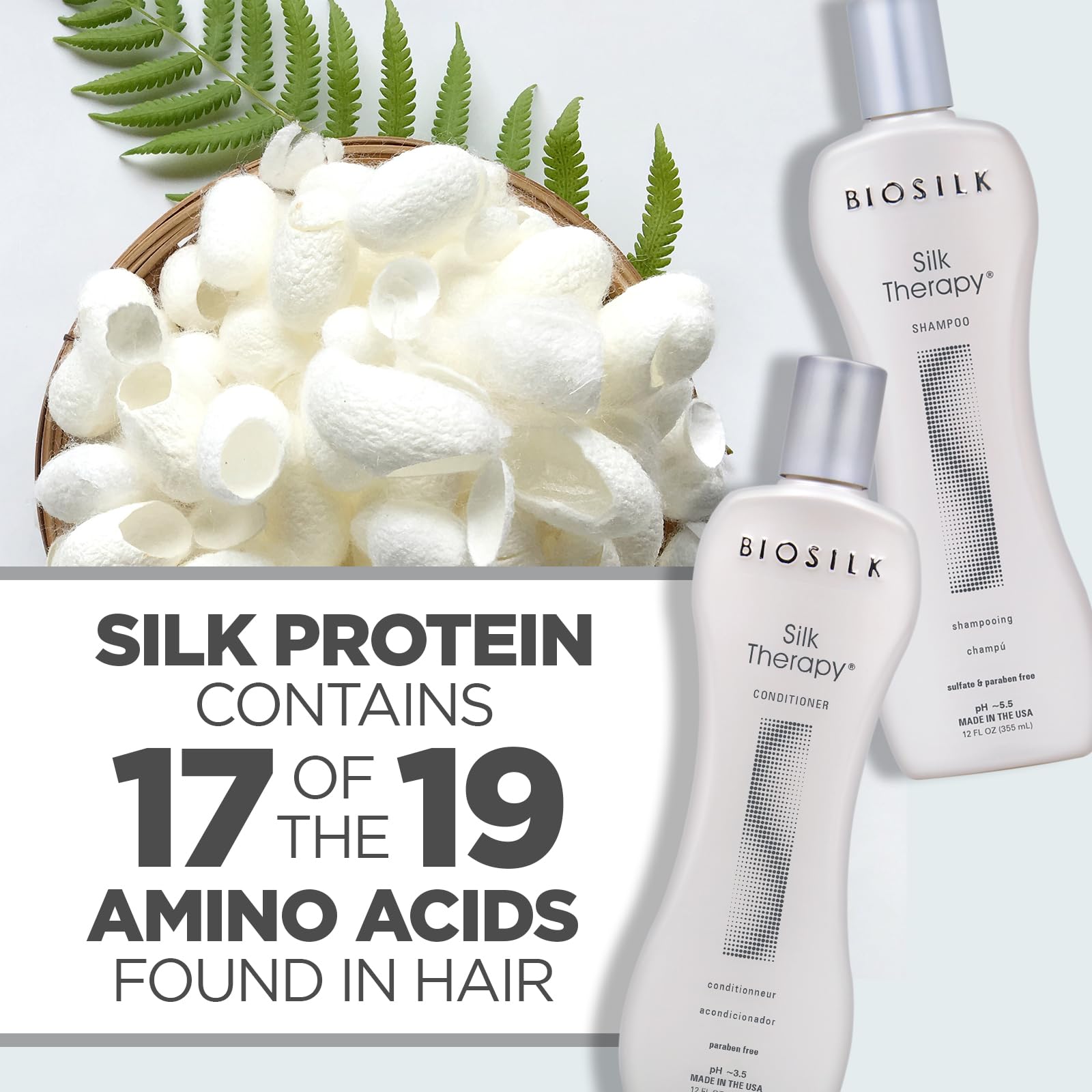 Protección UV del cabello con BioSilk Silk Therapy.