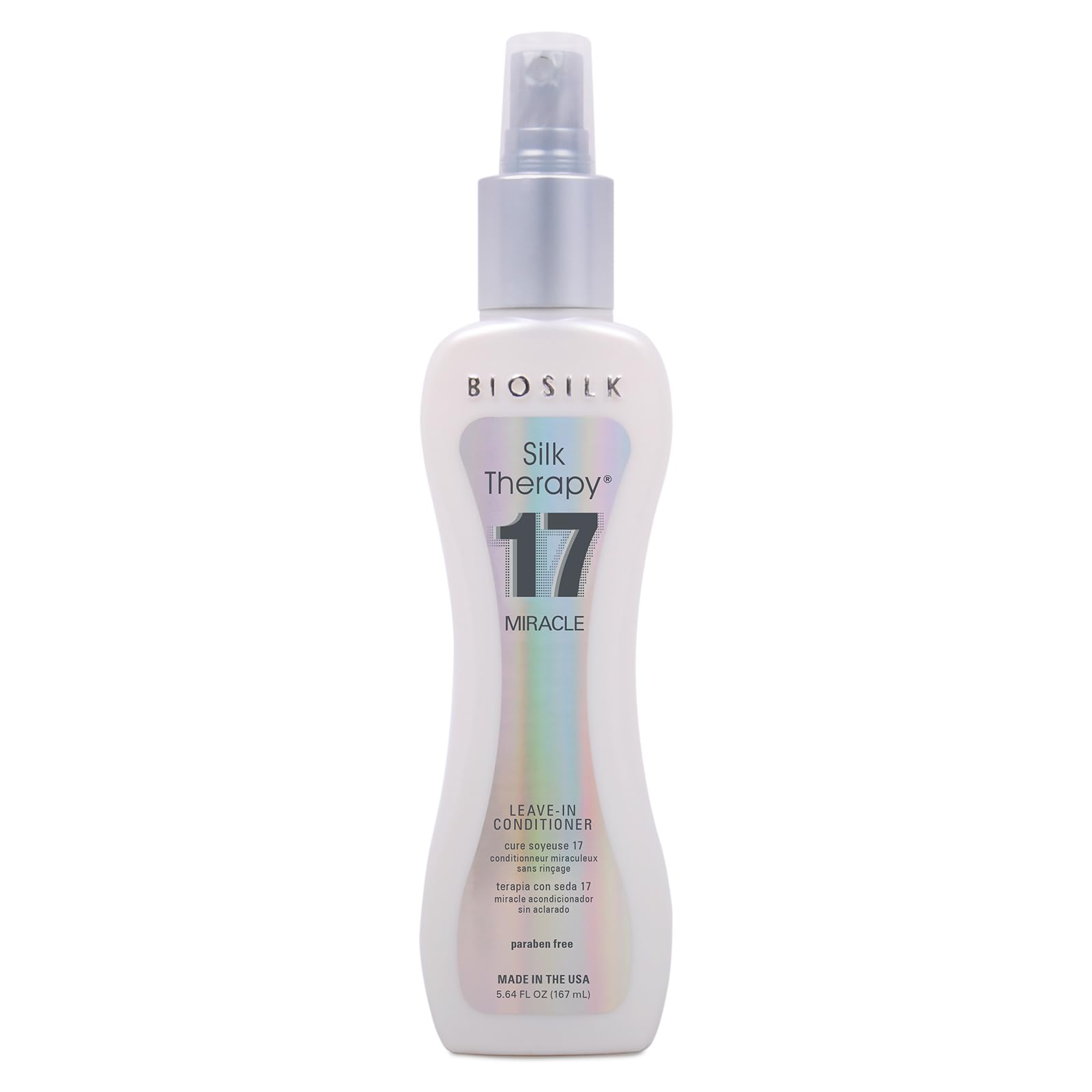 BioSilk Terapia de Seda Milagro 17: tratamiento sin enjuague deja cabello suave y brillante