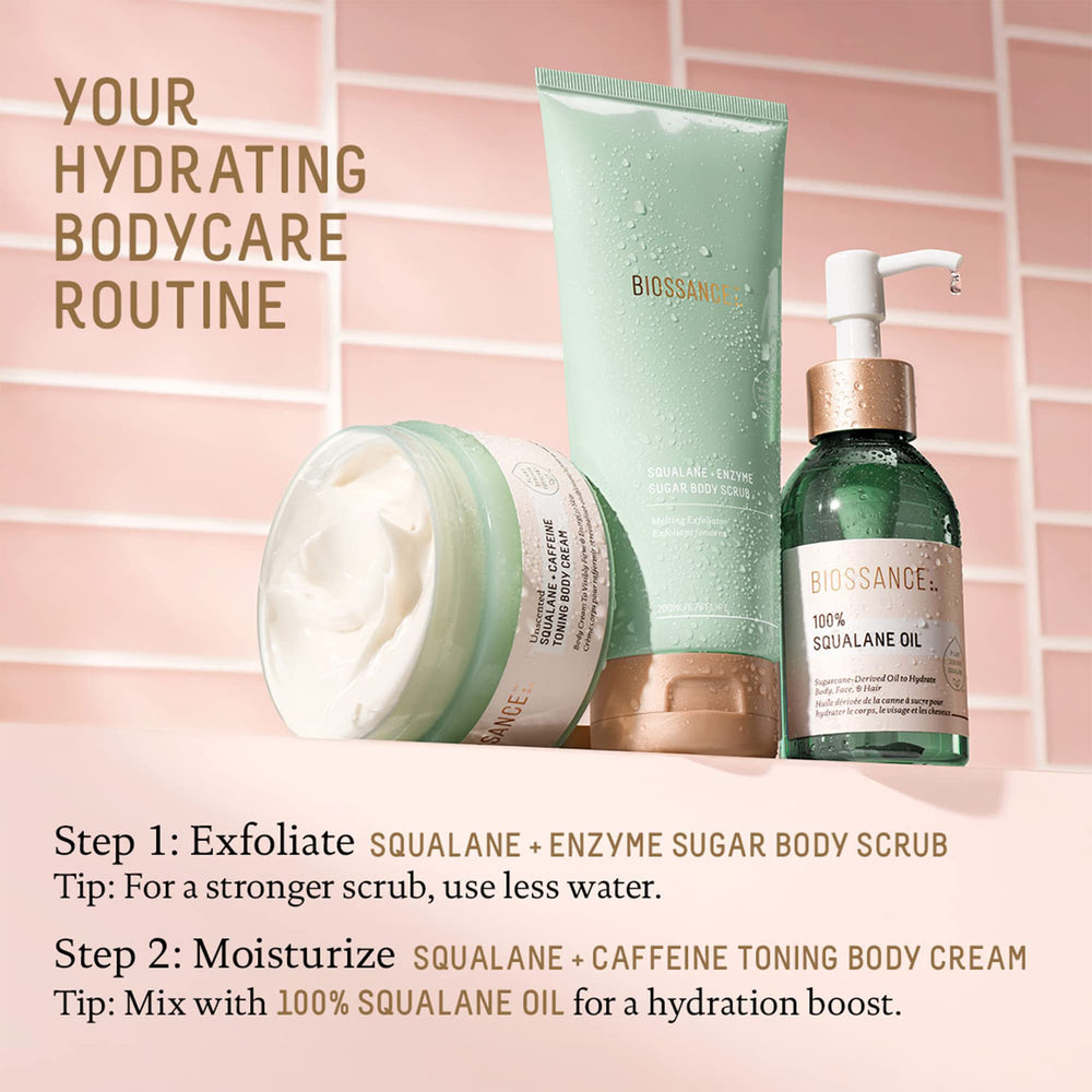 BIOSSANCE 100% Squalane Oil fast-absorption with no greasy residue.