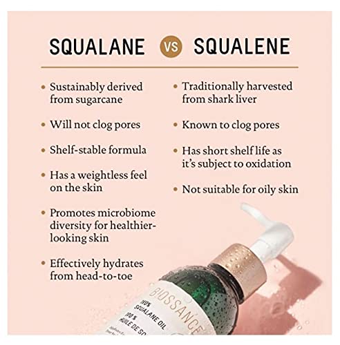 BIOSSANCE 100% Squalane Oil suitable for oily skin types.