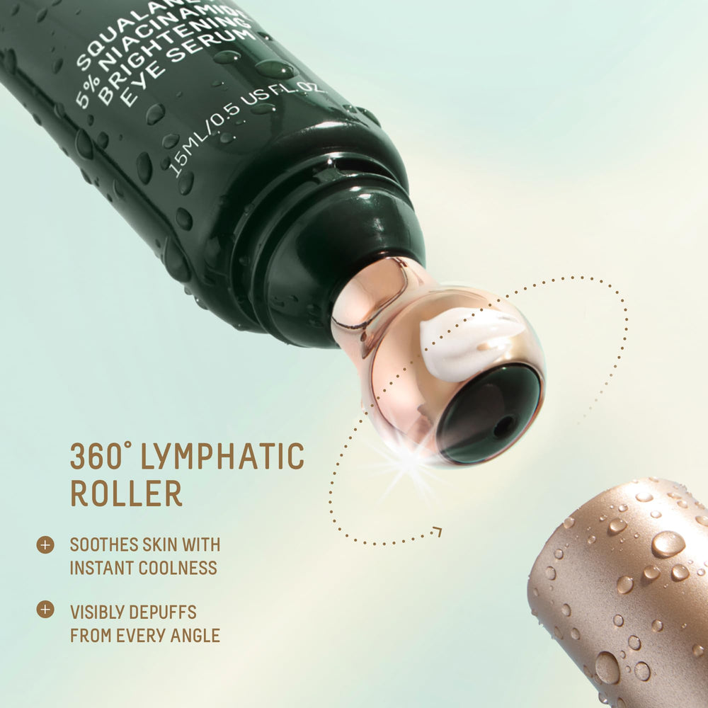 Biossance caffeine depuffing effect in a skincare shot