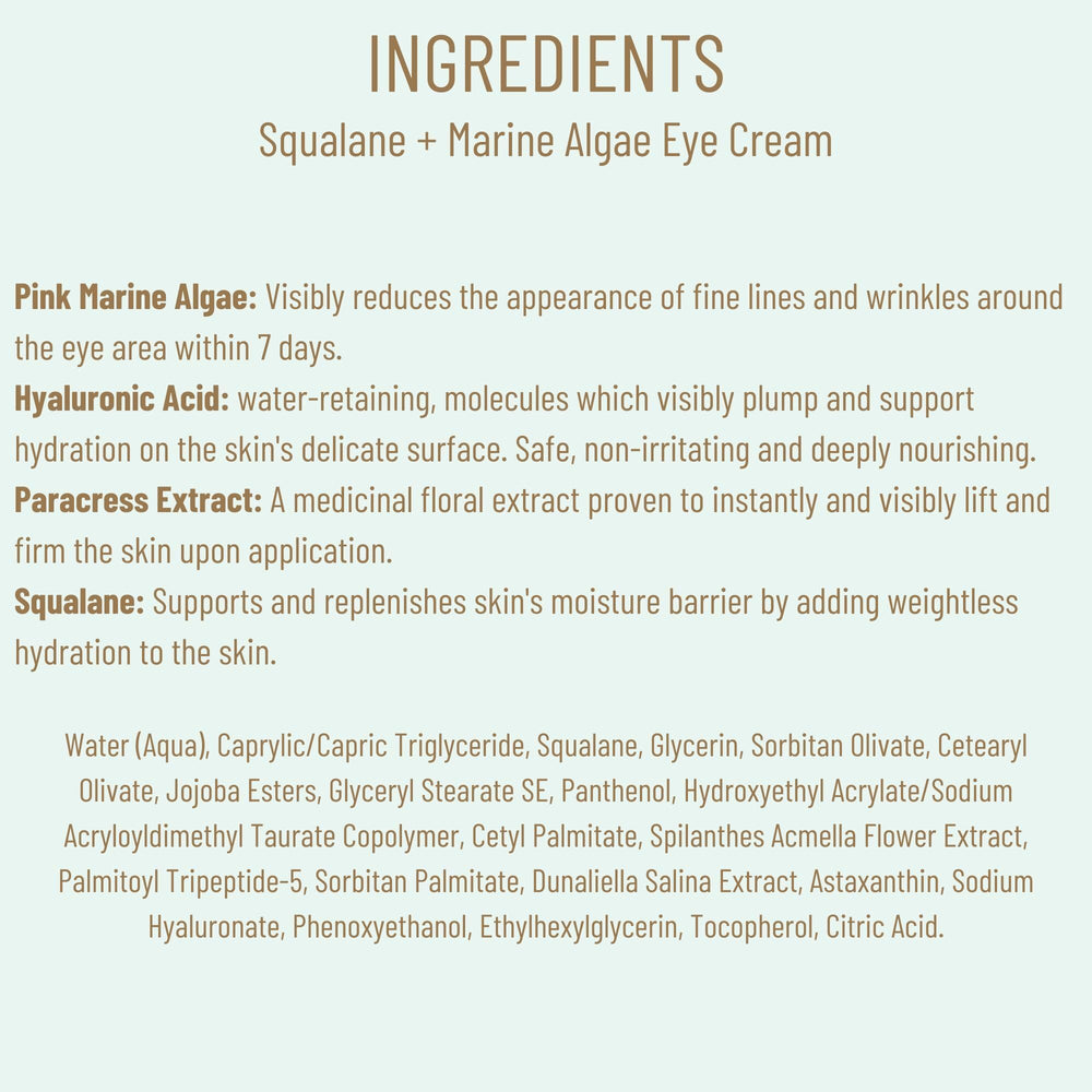 BIOSSANCE eye cream suitable for dry and sensitive skin