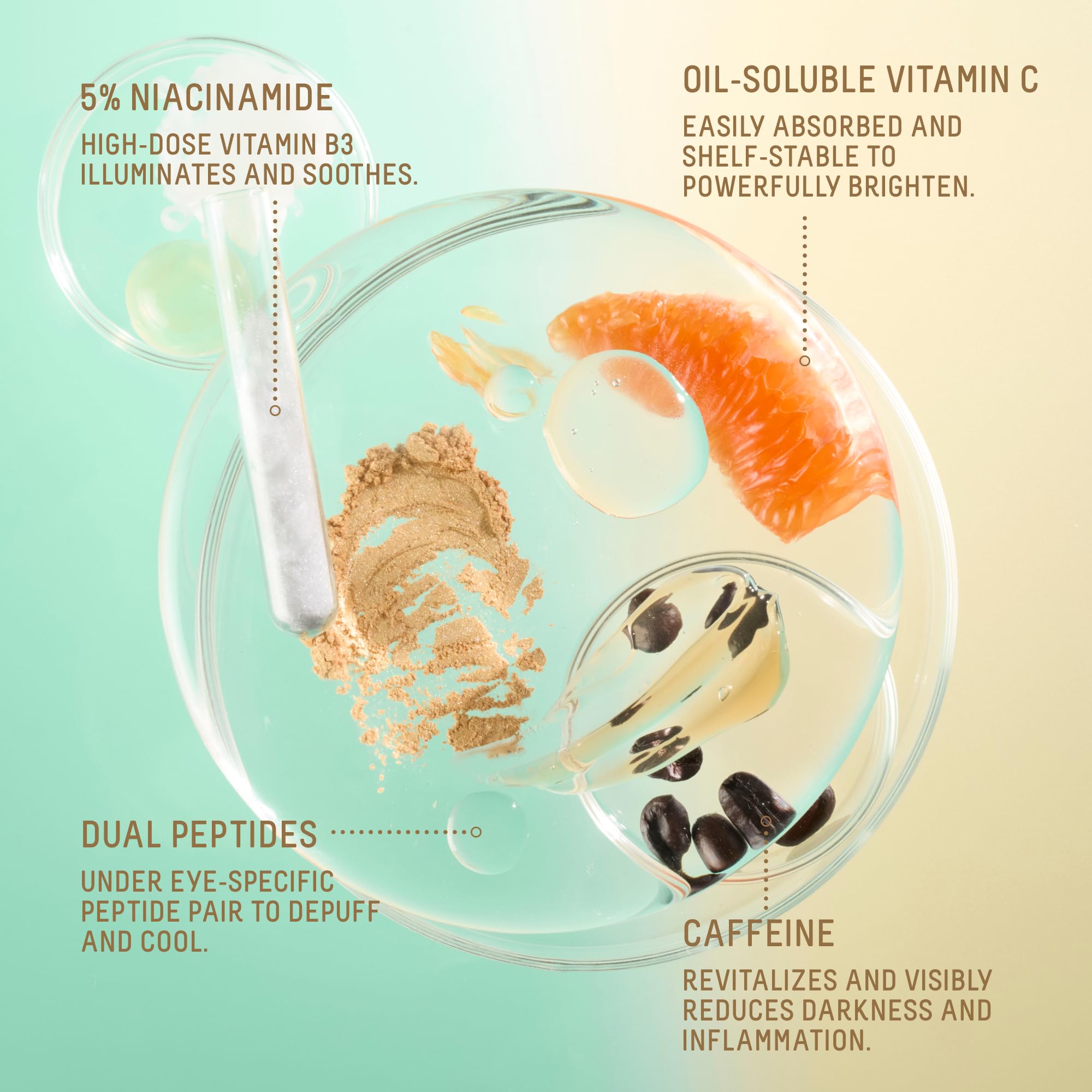 Biossance dual peptides support for firmer under-eye skin