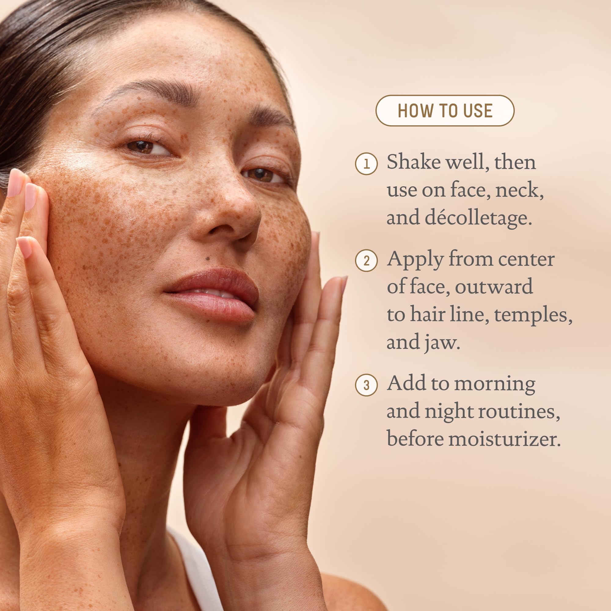BIOSSANCE Dual-serum pump close-up emphasizing efficient absorption