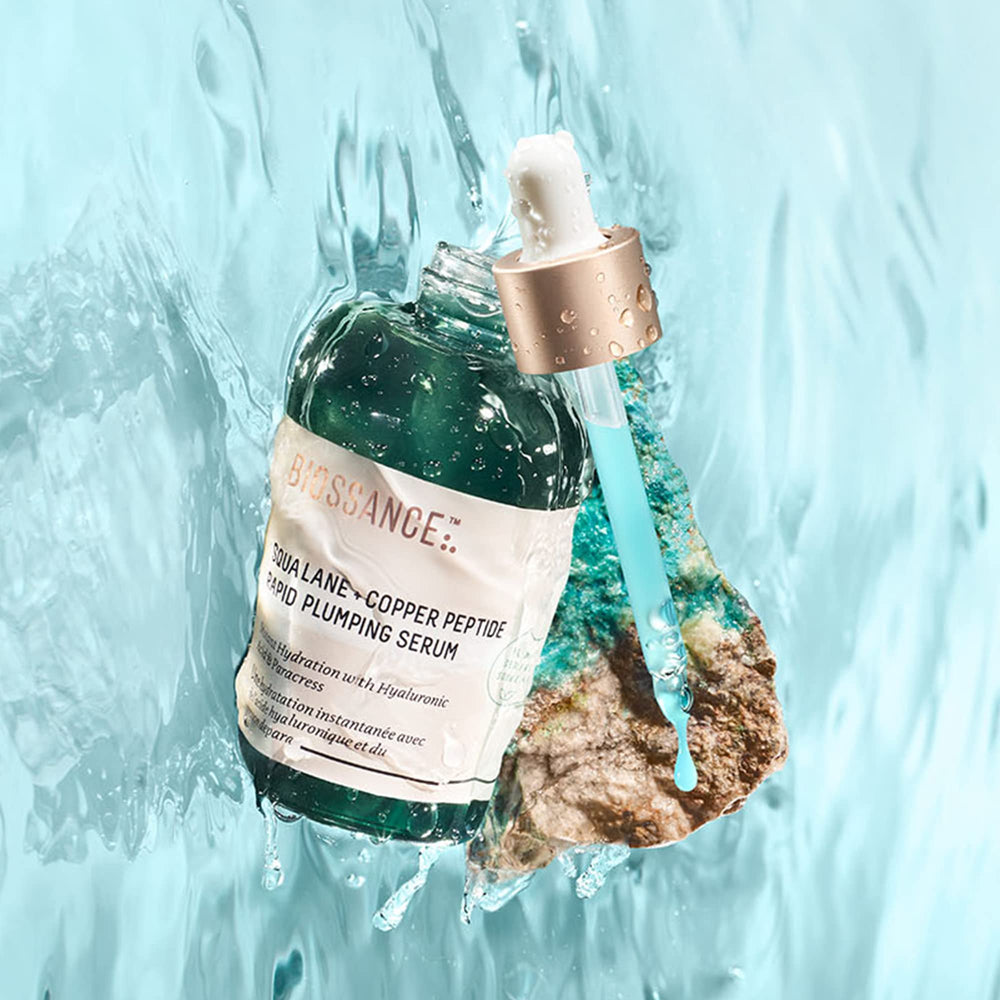 Label highlights vegan copper peptides and rapid plumping technology