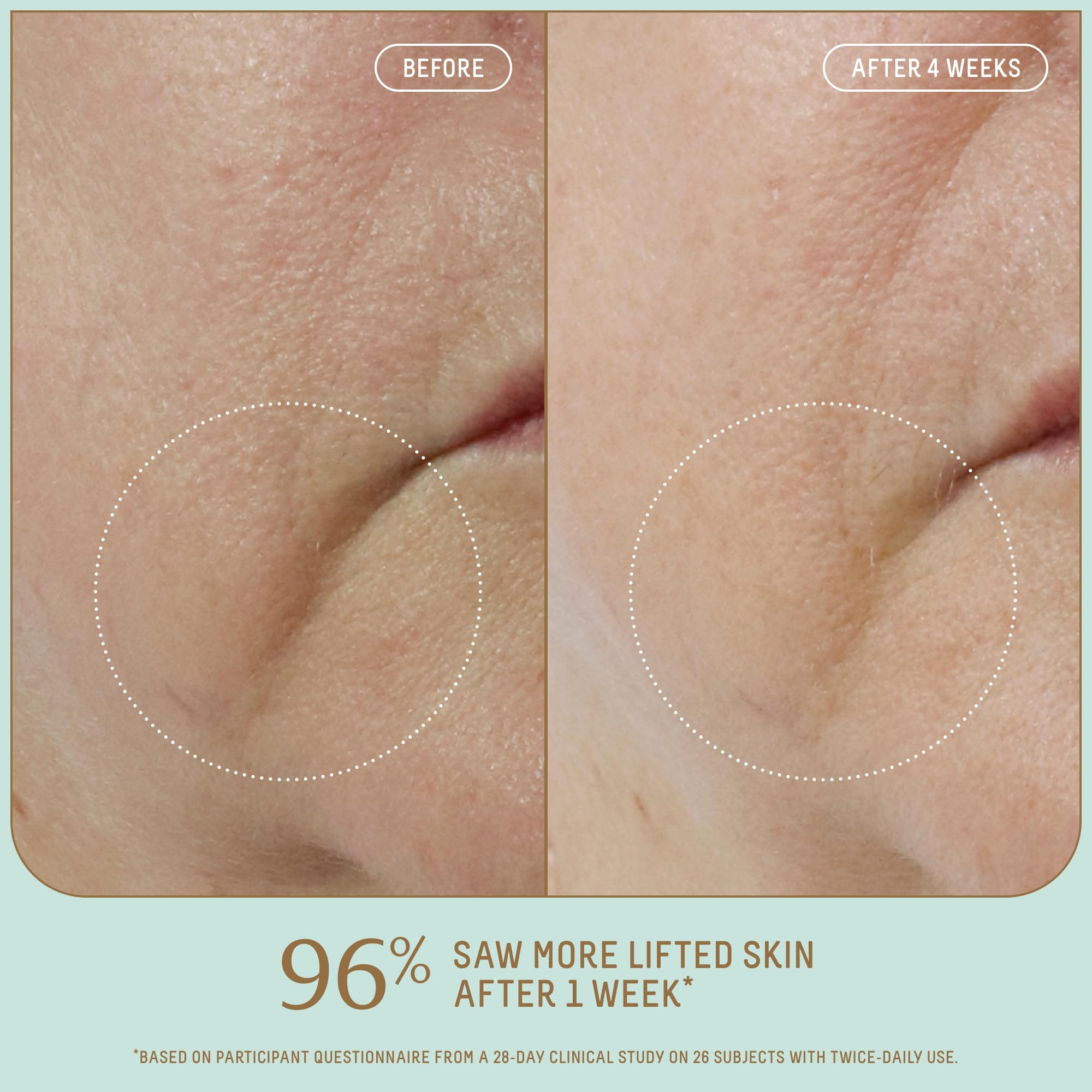 BIOSSANCE Hydralift texture swirl indicating deep hydration and plumpness
