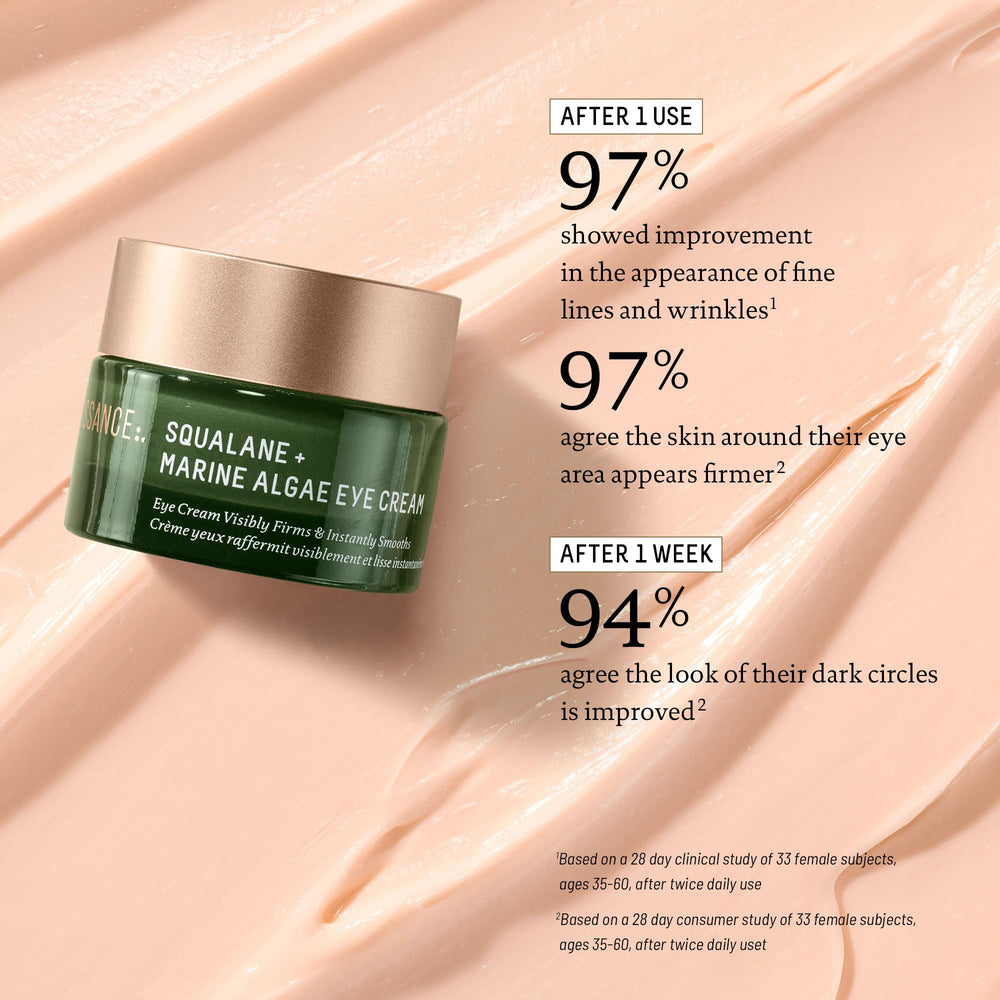 BIOSSANCE paracress extract illustration signaling lifting around the eye area