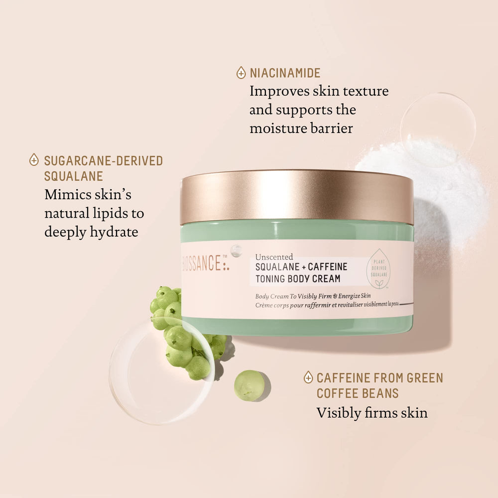 Biossance Squalane + Caffeine Body Cream texture close-up