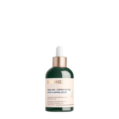 BIOSSANCE squalane copper peptide serum bottle showing instant hydration on skin