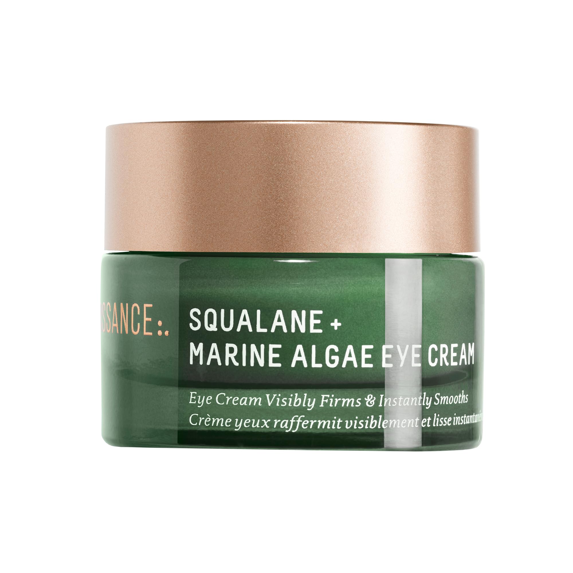 BIOSSANCE Squalane eye cream bottle showing the hydrating formula