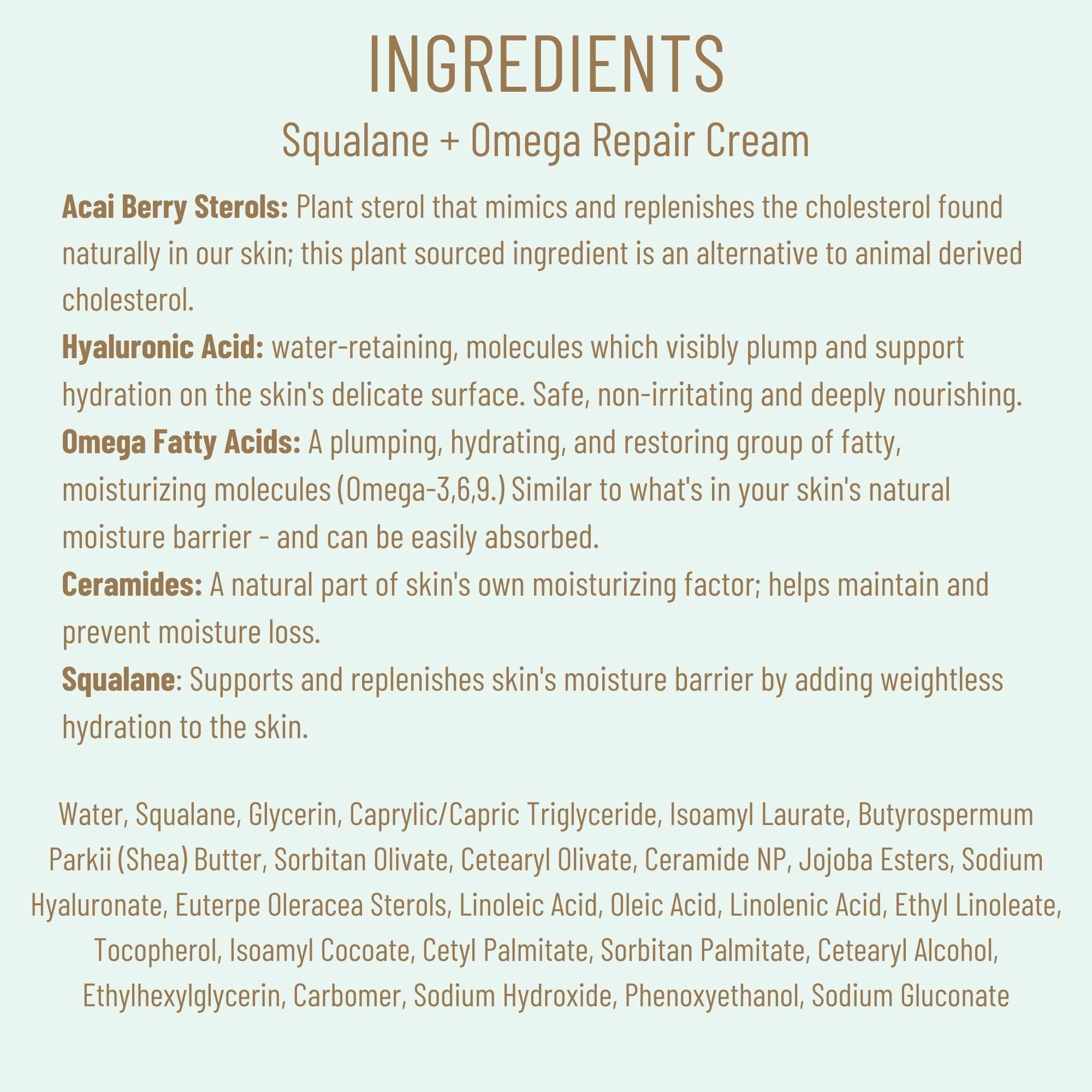 BIOSSANCE Squalane + Omega Repair Cream fits into morning and night skincare routines