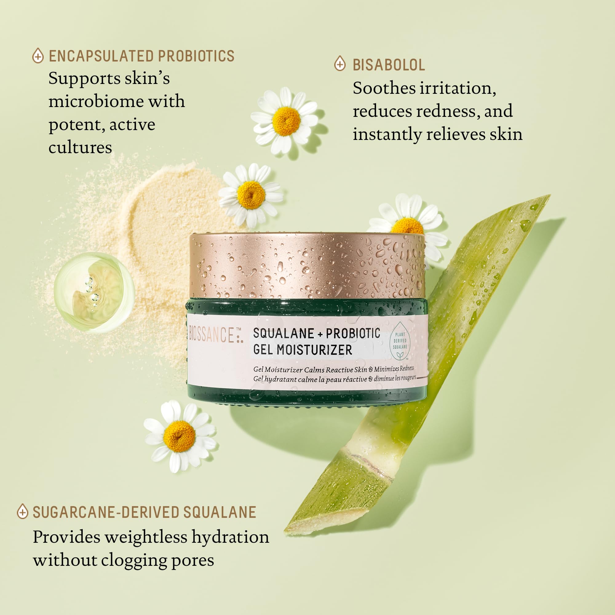 BIOSSANCE gel absorbs quickly, suitable for morning routines