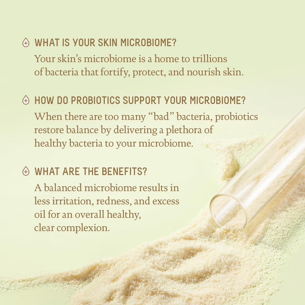 BIOSSANCE probiotic gel texture swatch highlights lightweight, quick-absorbing hydration