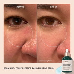 BIOSSANCE vegan copper peptides promoting firmer, bouncier skin