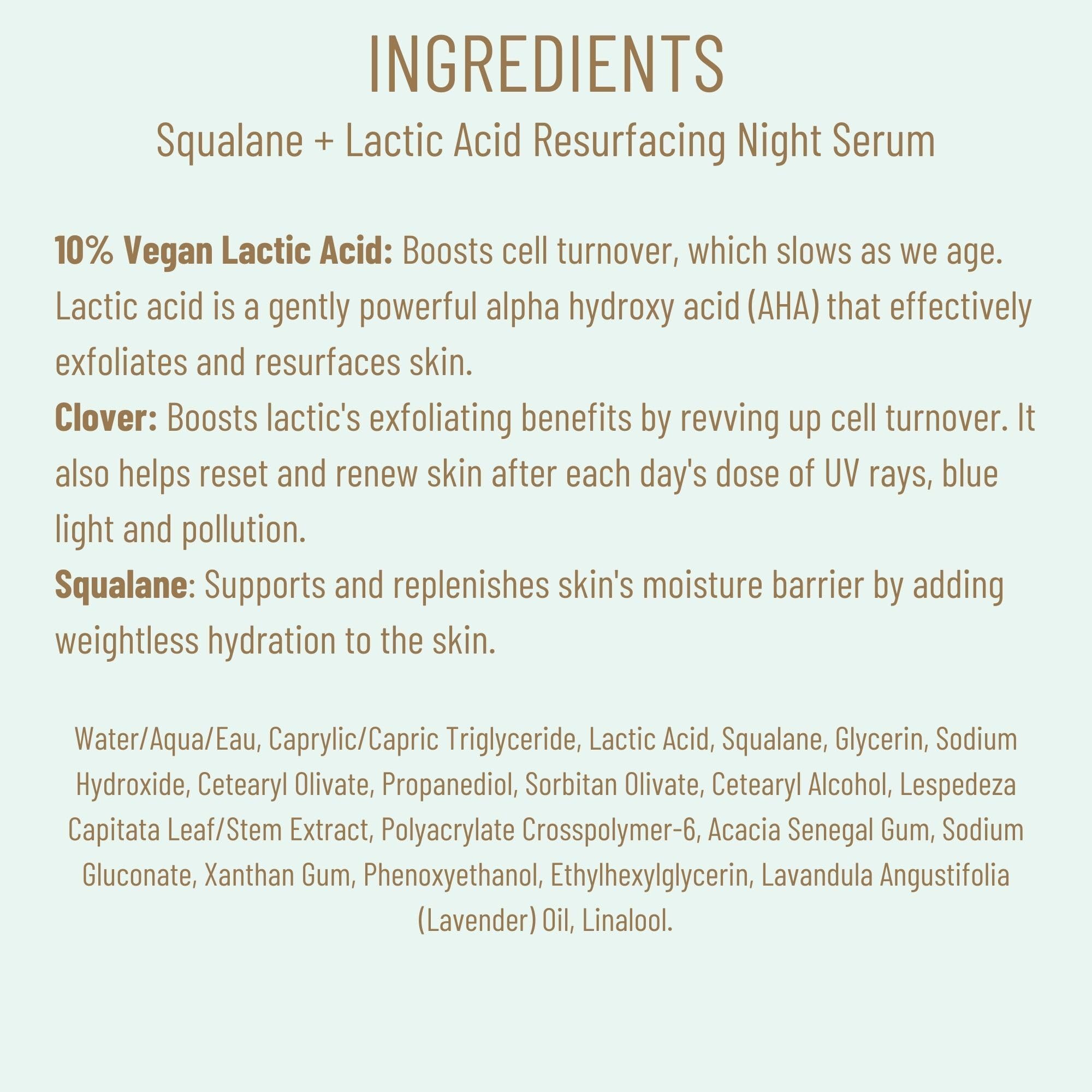 BIOSSANCE Vegan ingredients label signals clean vegan formulation.