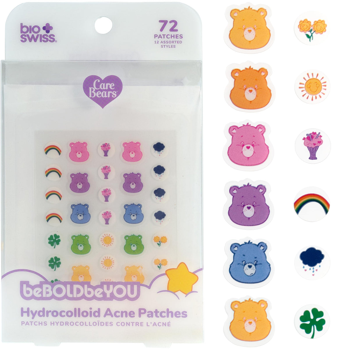 BioSwiss Care Bears parches hidrocoloides para cubrir granos discretos
