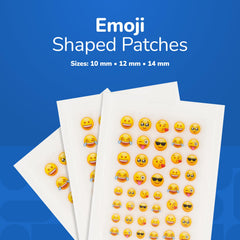 BioSwiss Emojis Acne Patches highlight hydrocolloid material drawing out impurities from skin.