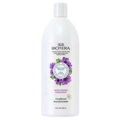 Biotera Acondicionador Hidratante frente de la botella cabello suave y nutrido
