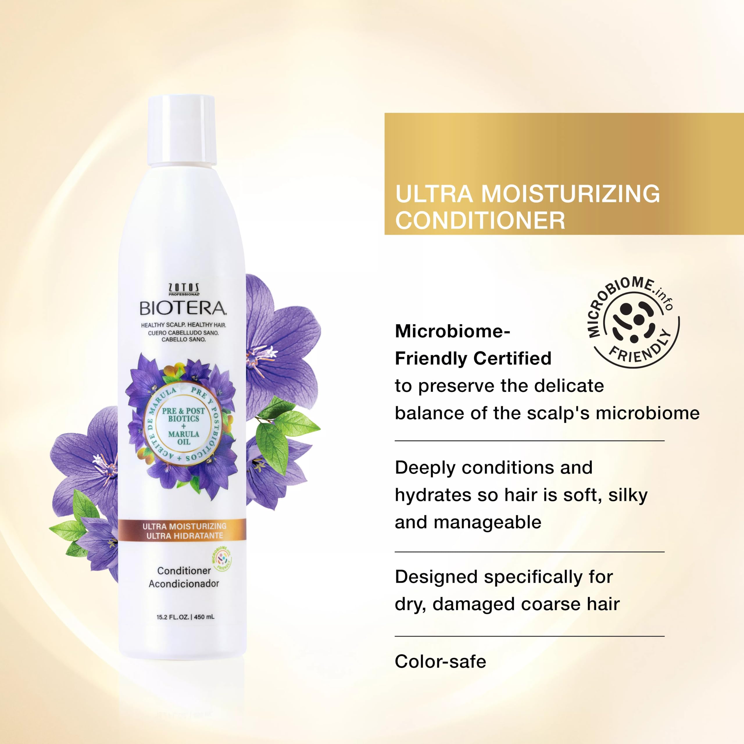 Biotera Acondicionador: textura cremosa lista para aplicar en el cabello