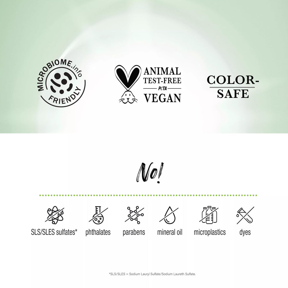 Biotera acondicionador vegano: sello sin crueldad para cuidado responsable.