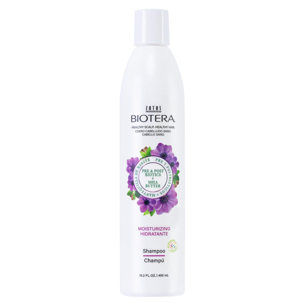 Biotera Champú Hidratante, espuma cremosa para cabello fino y seco.