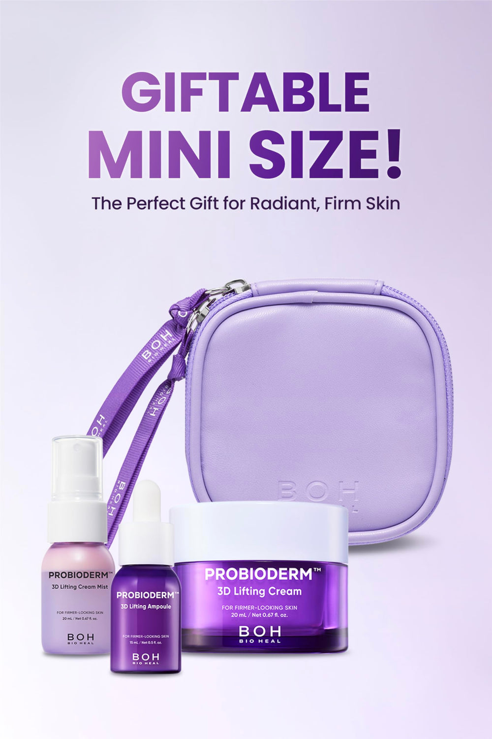 BIOHEAL BOH set pieces organized for a compact daily routine.